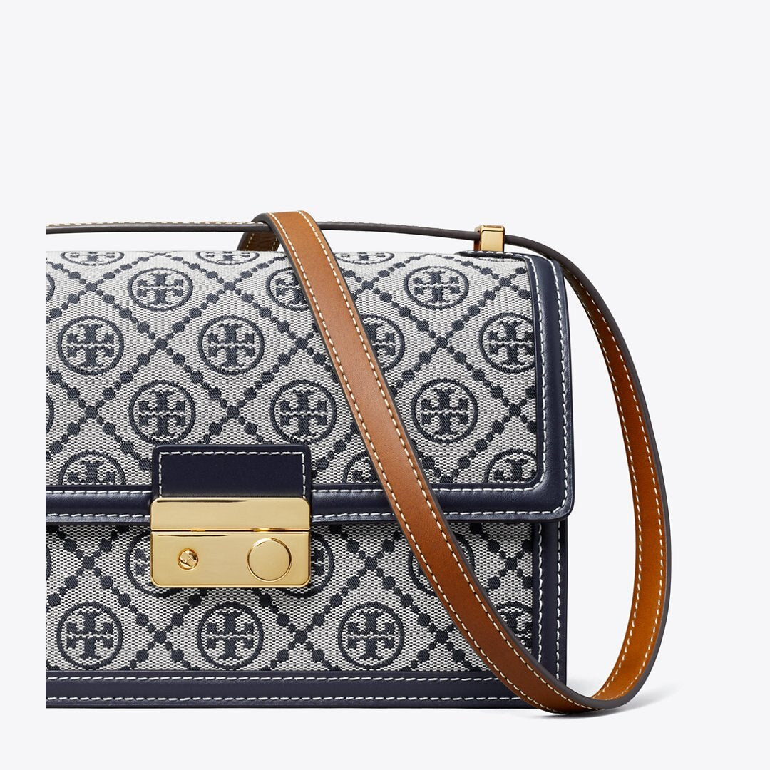 Tory Burch T Monogram Shoulder Bag Tory Navy