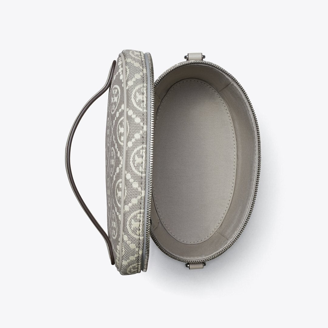 Tory Burch T Monogram Soft Vanity Case Gray