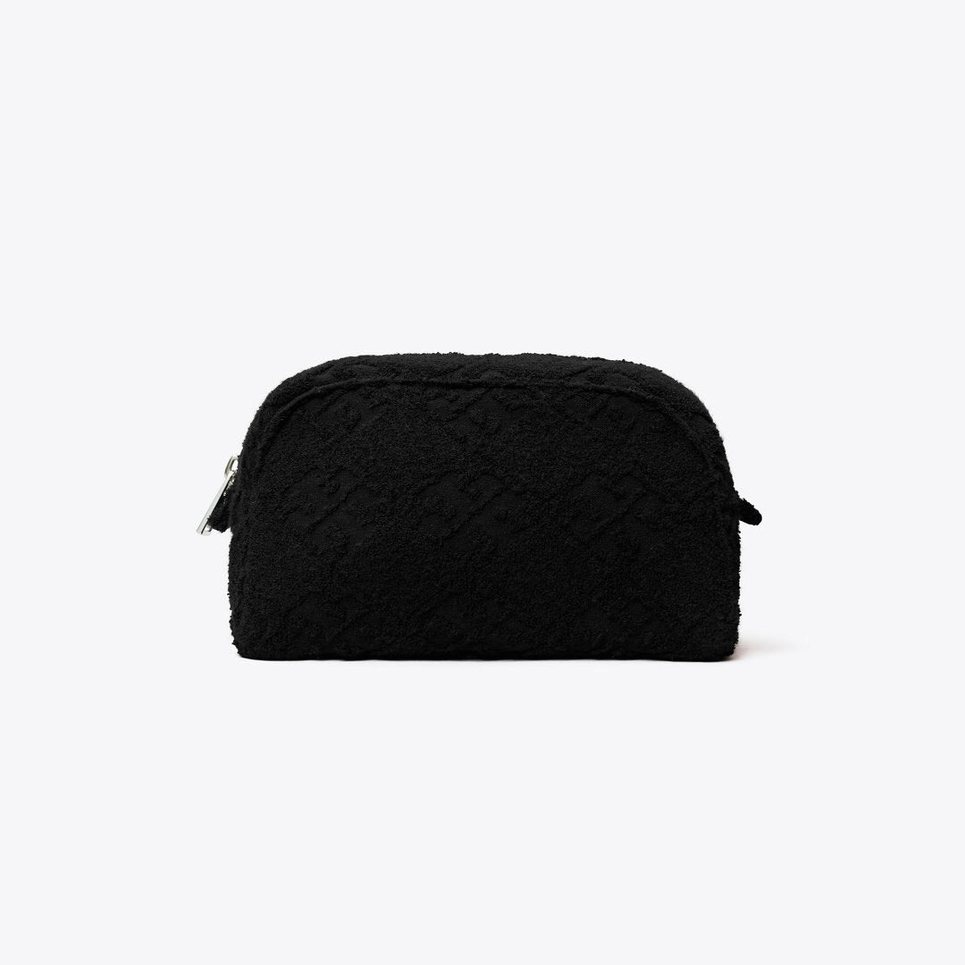 Tory Burch T Monogram Terry Pouch Black
