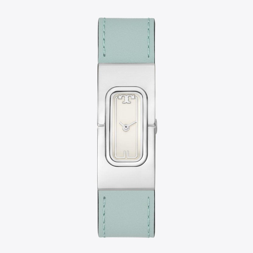 Tory Burch T Watch LIGHT BLUE/FAUX CROC GREY