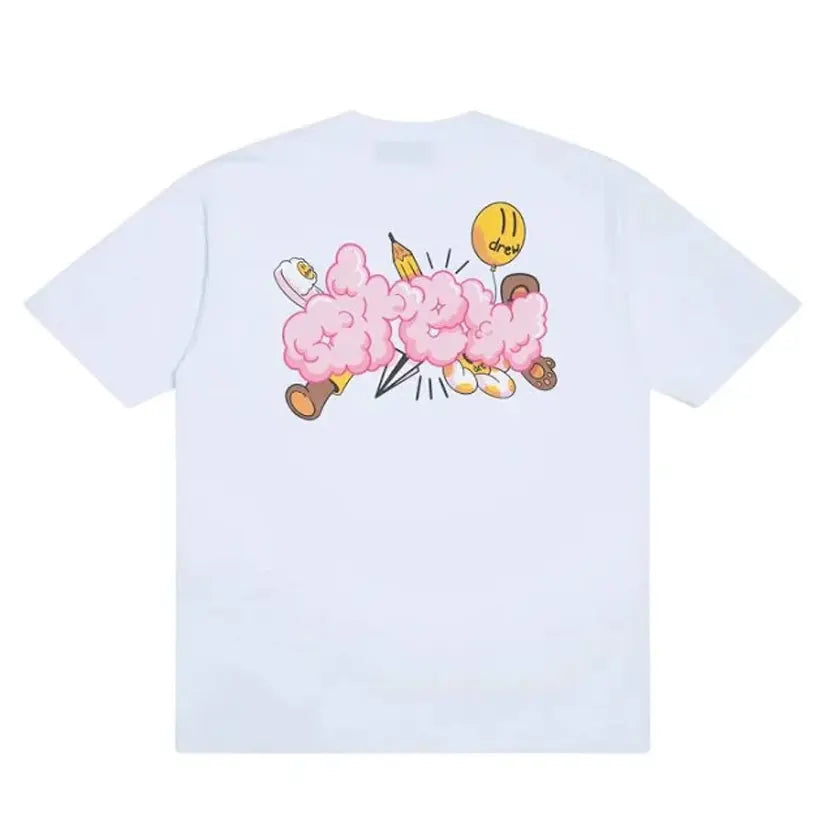 Drew House doodle joy ss tee White Black Friday
