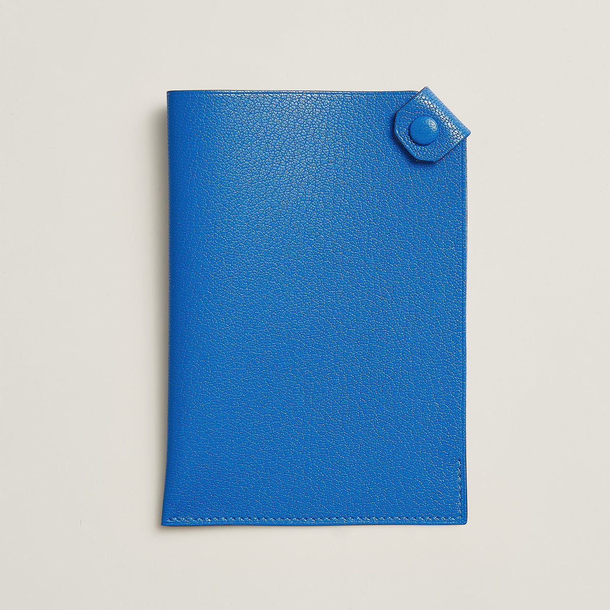 Hermes Tarmac Passport Holder Bleu Hydra
