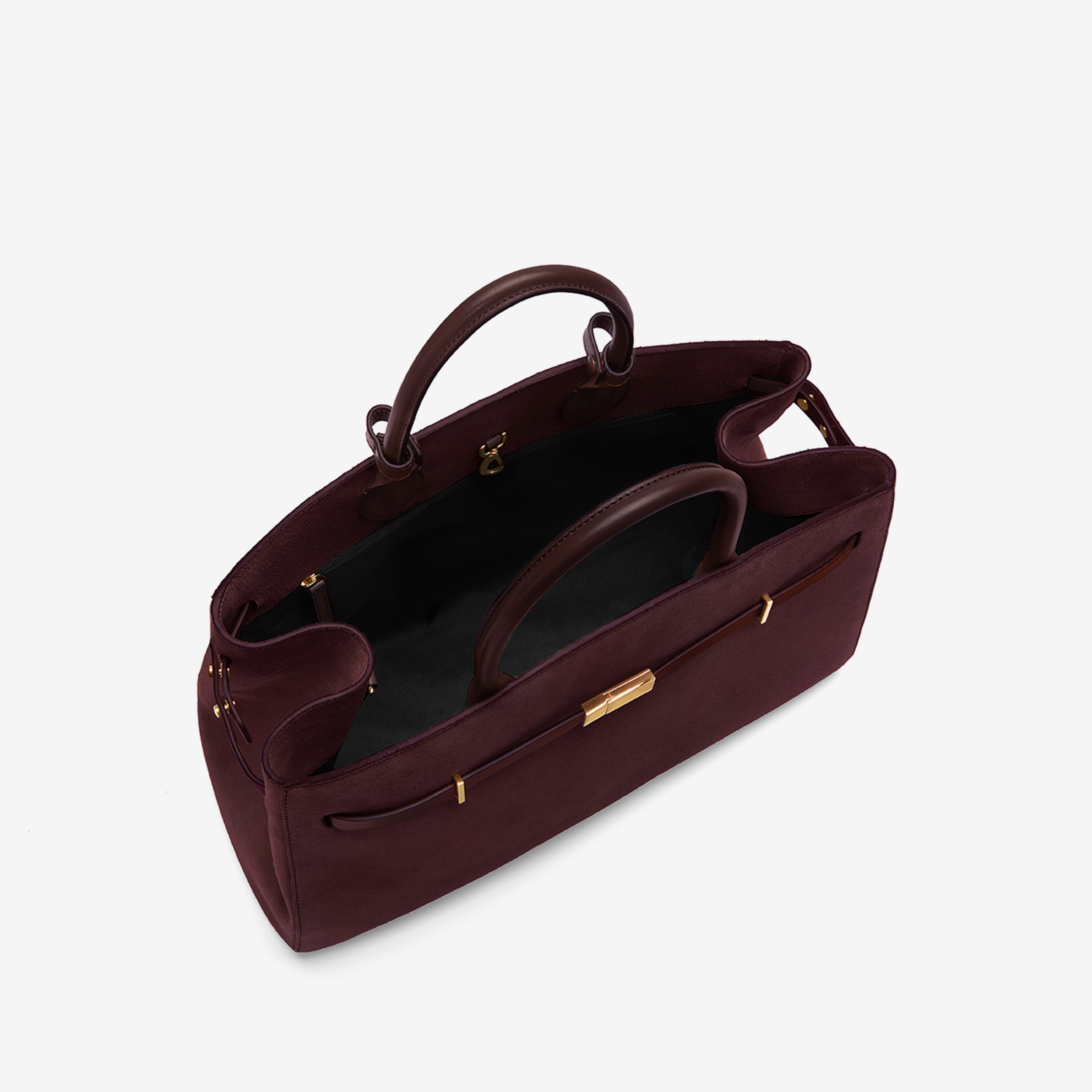 DeMellier The Hudson burgundy suede & burgundy smooth