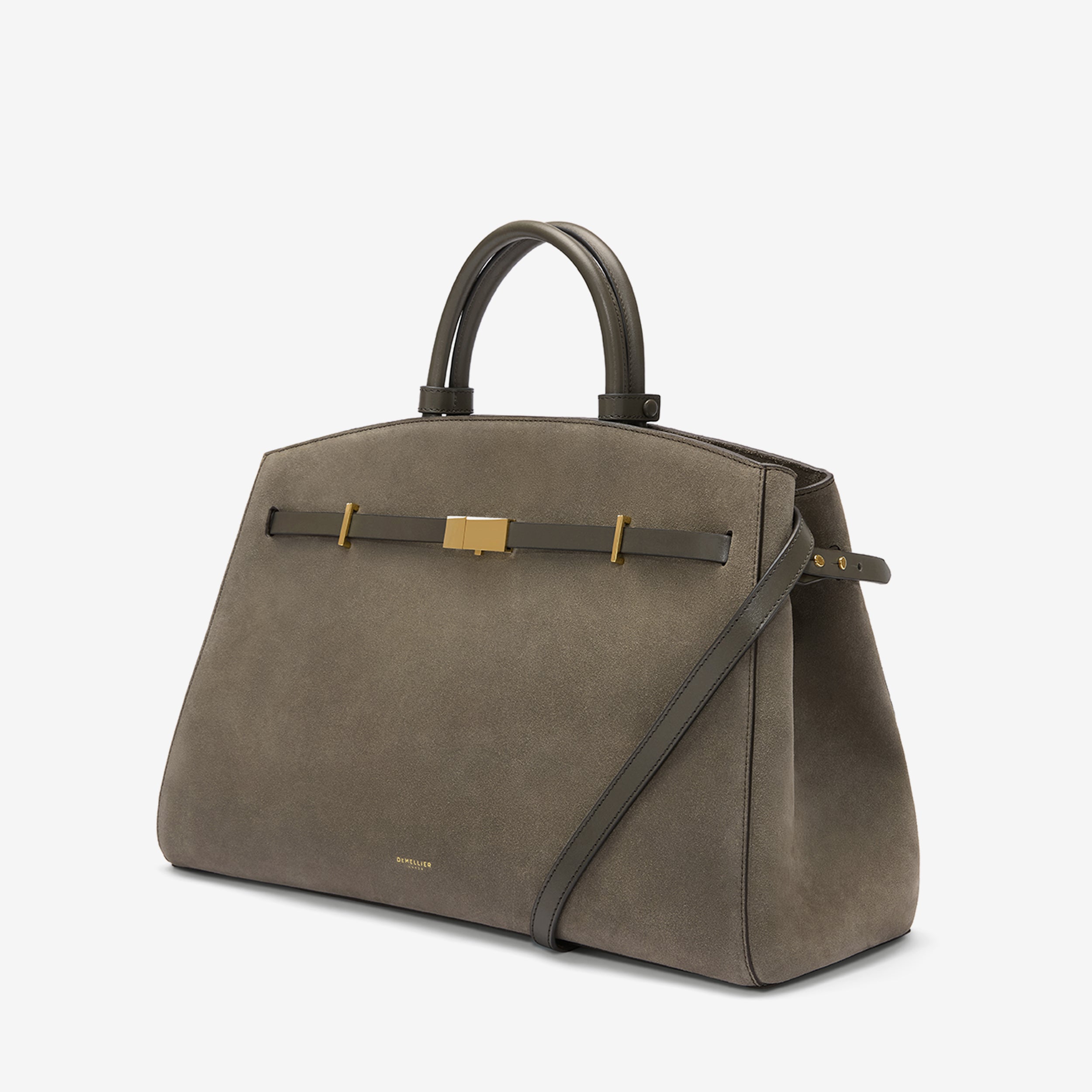 DeMellier The Hudson deep olive suede & deep olive smooth