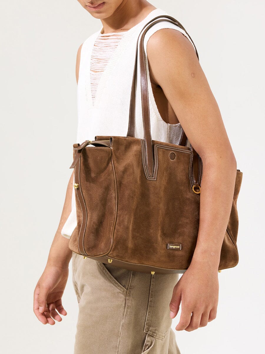 Songmont Medium Yore Duffle Bag Sandal Suede