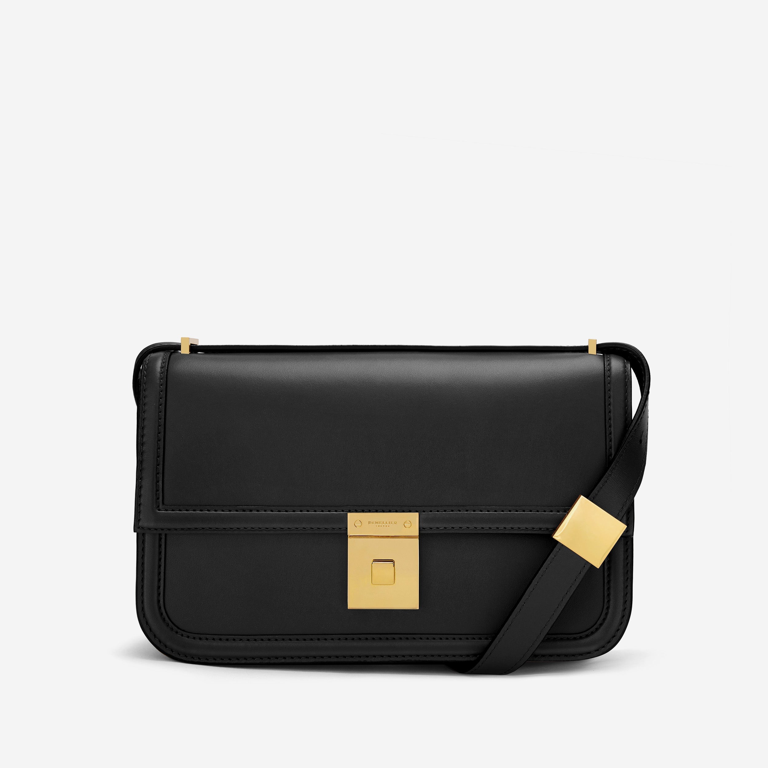 DeMellier The Paris Crossbody black smooth