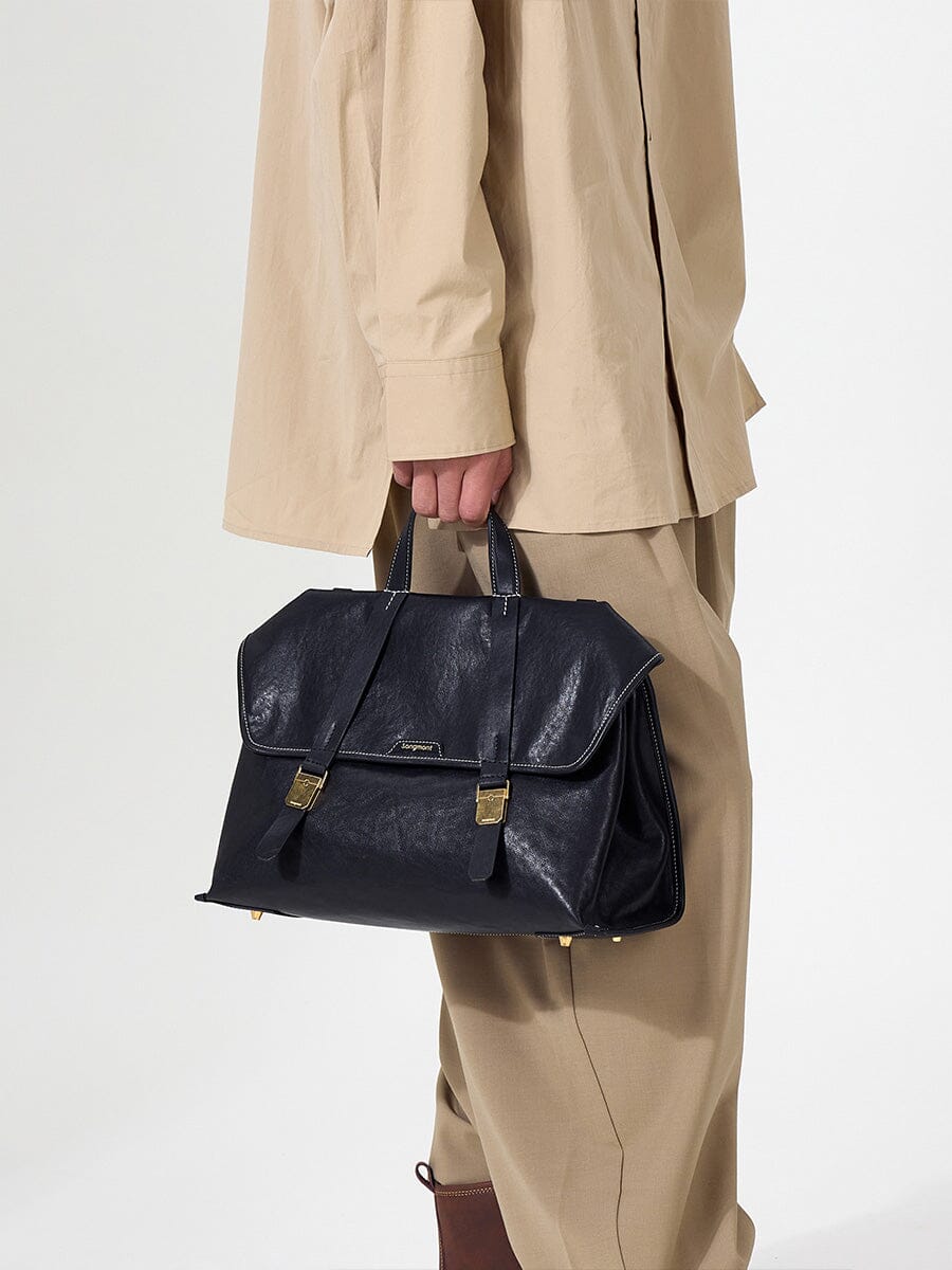 Songmont The Small Shan Briefcase Onyx