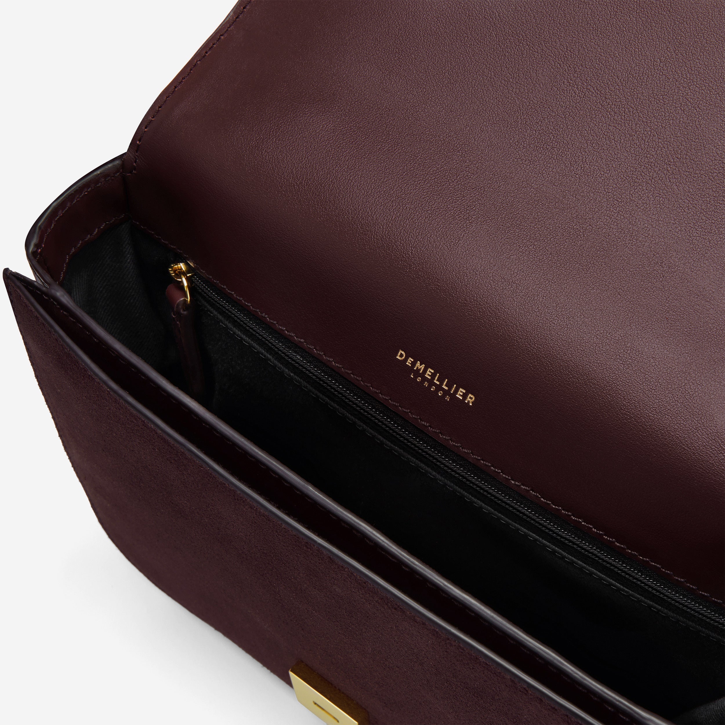 DeMellier The Vancouver burgundy suede & burgundy smooth