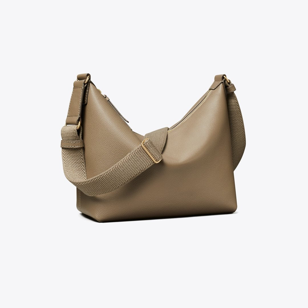Tory Burch Thea Slouchy Crossbody Wild Mushroom