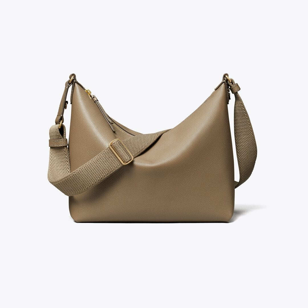 Tory Burch Thea Slouchy Crossbody Wild Mushroom