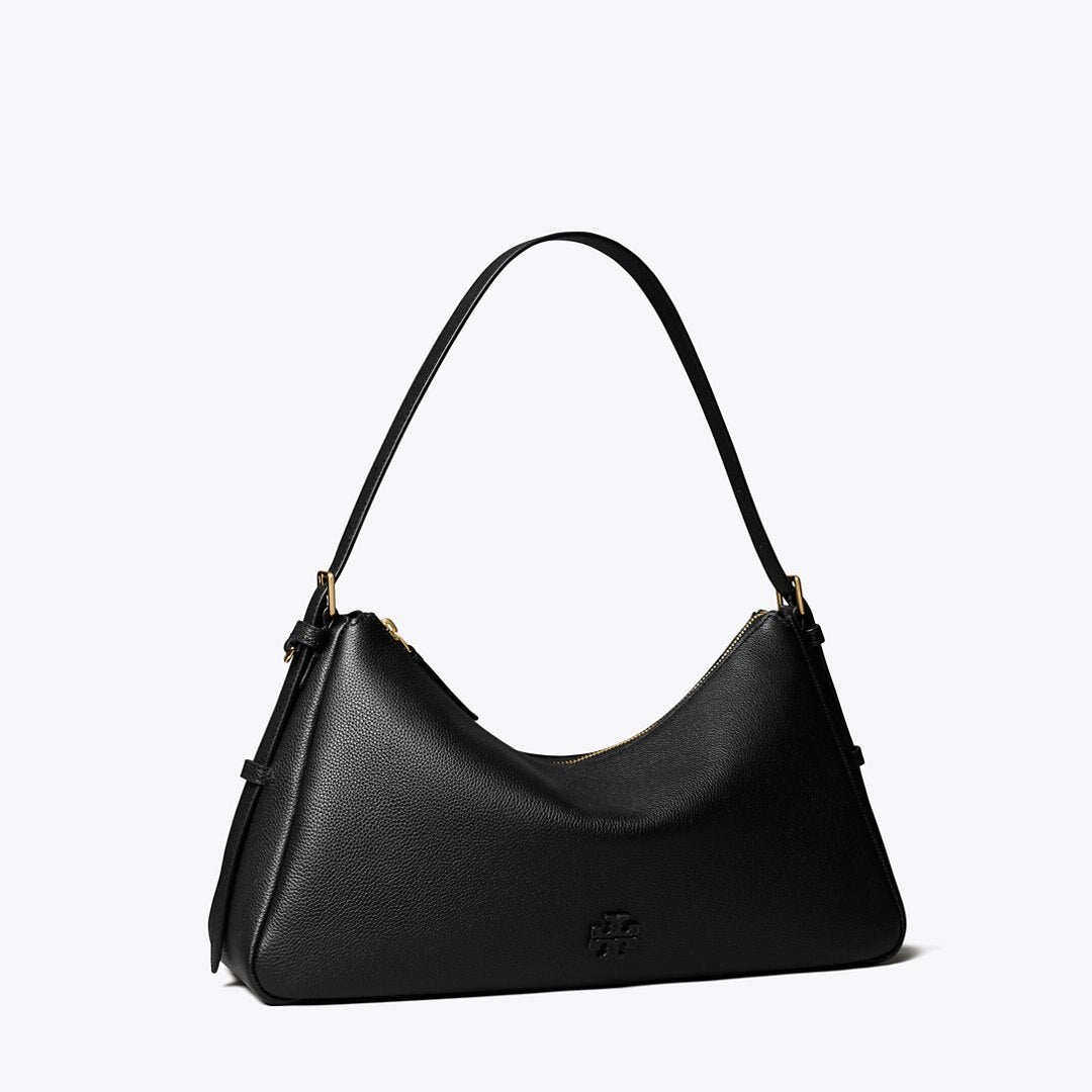 Tory Burch Thea Zip Top Shoulder Bag Black
