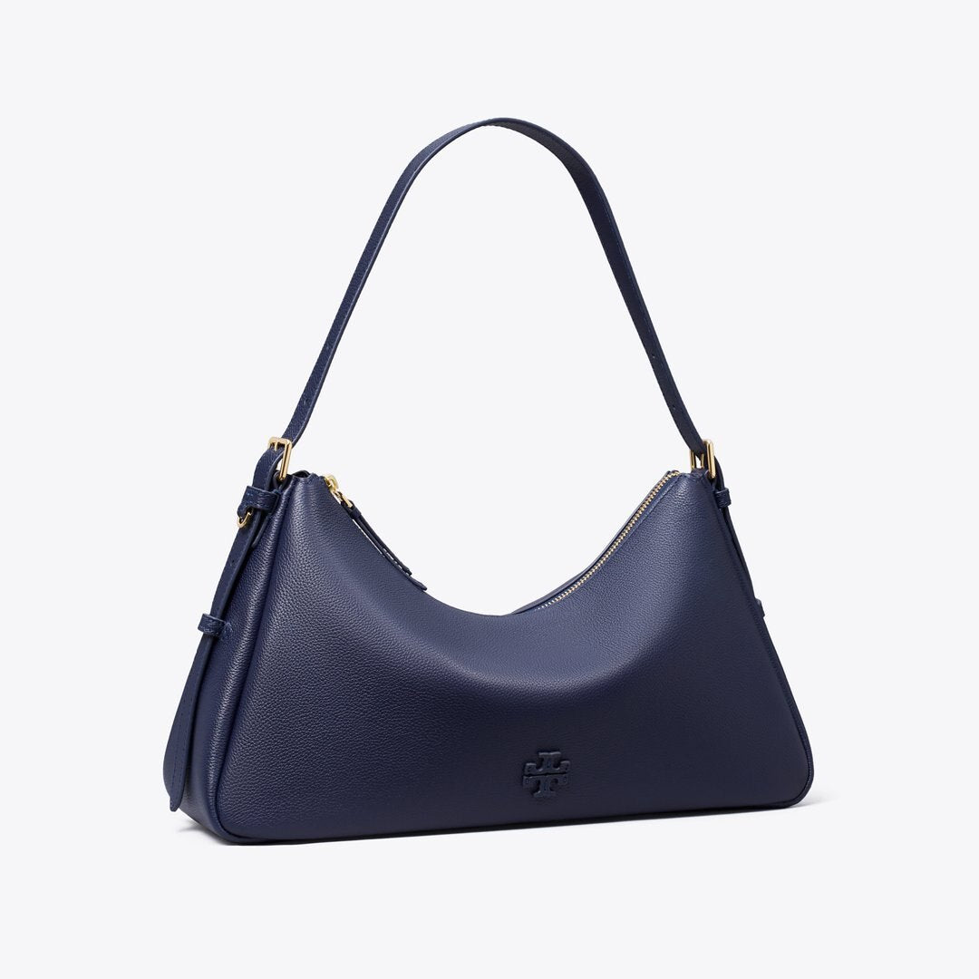 Tory Burch Thea Zip Top Shoulder Bag Tory Navy