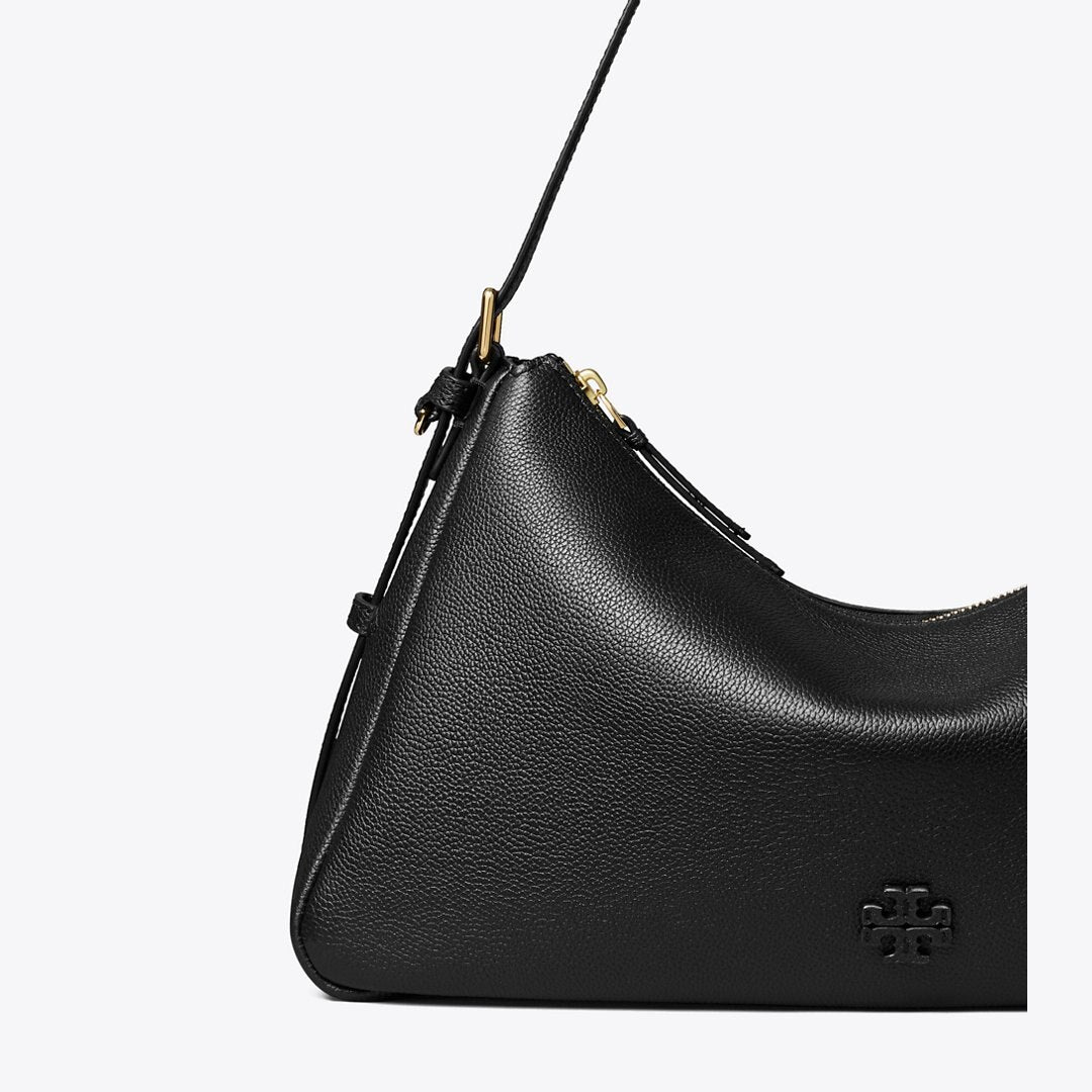 Tory Burch Thea Zip Top Shoulder Bag Black