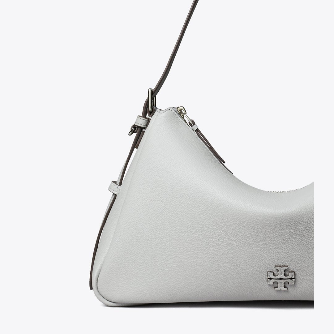 Tory Burch Thea Zip Top Shoulder Bag Misty Cloud