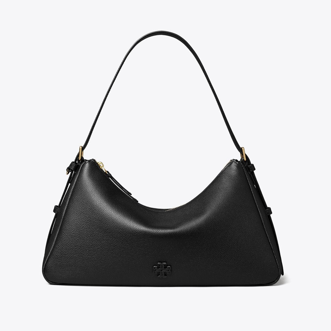 Tory Burch Thea Zip Top Shoulder Bag Black