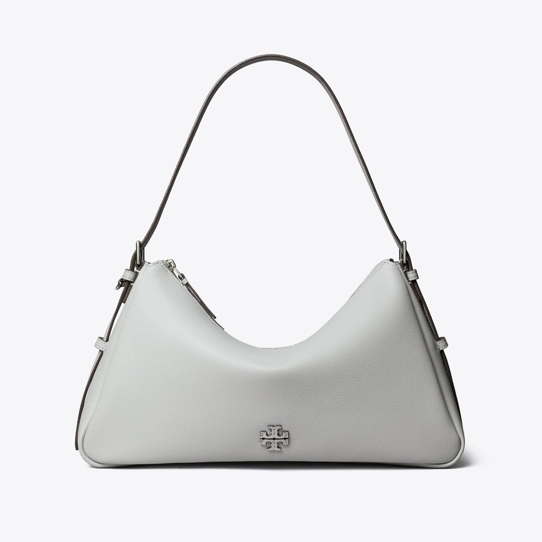 Tory Burch Thea Zip Top Shoulder Bag Misty Cloud