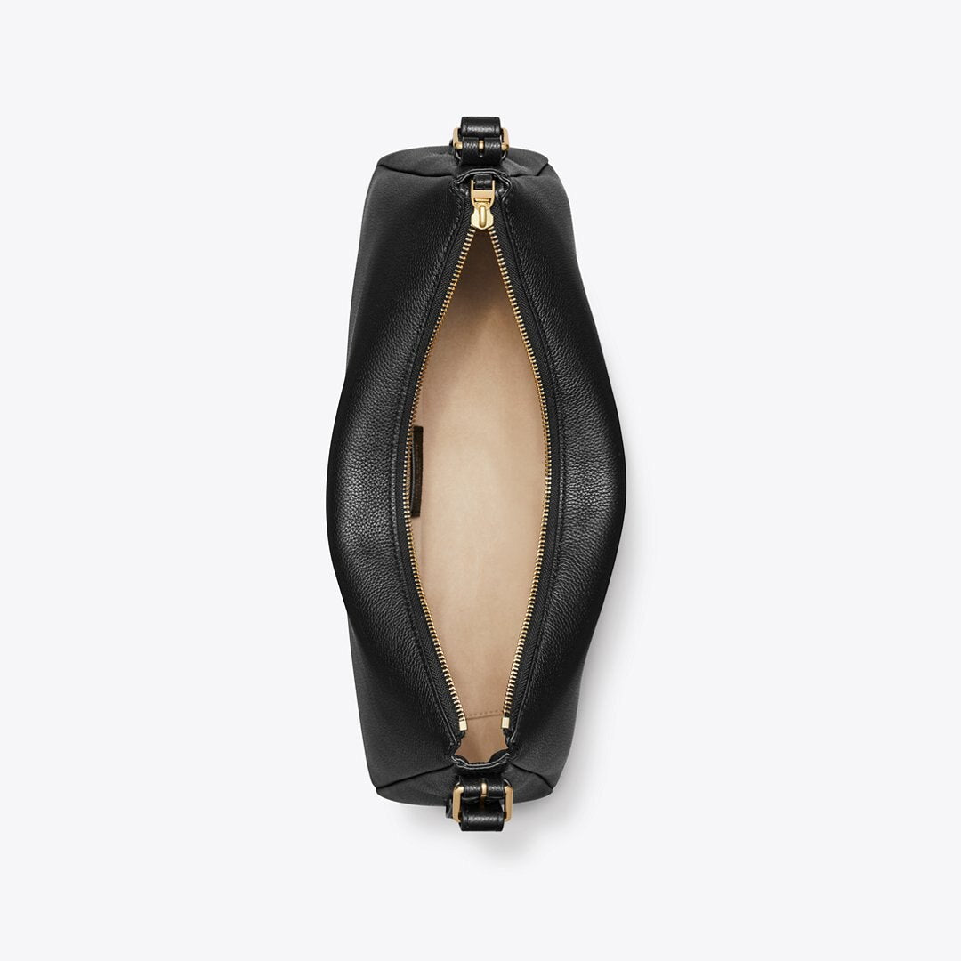 Tory Burch Thea Zip Top Shoulder Bag Black