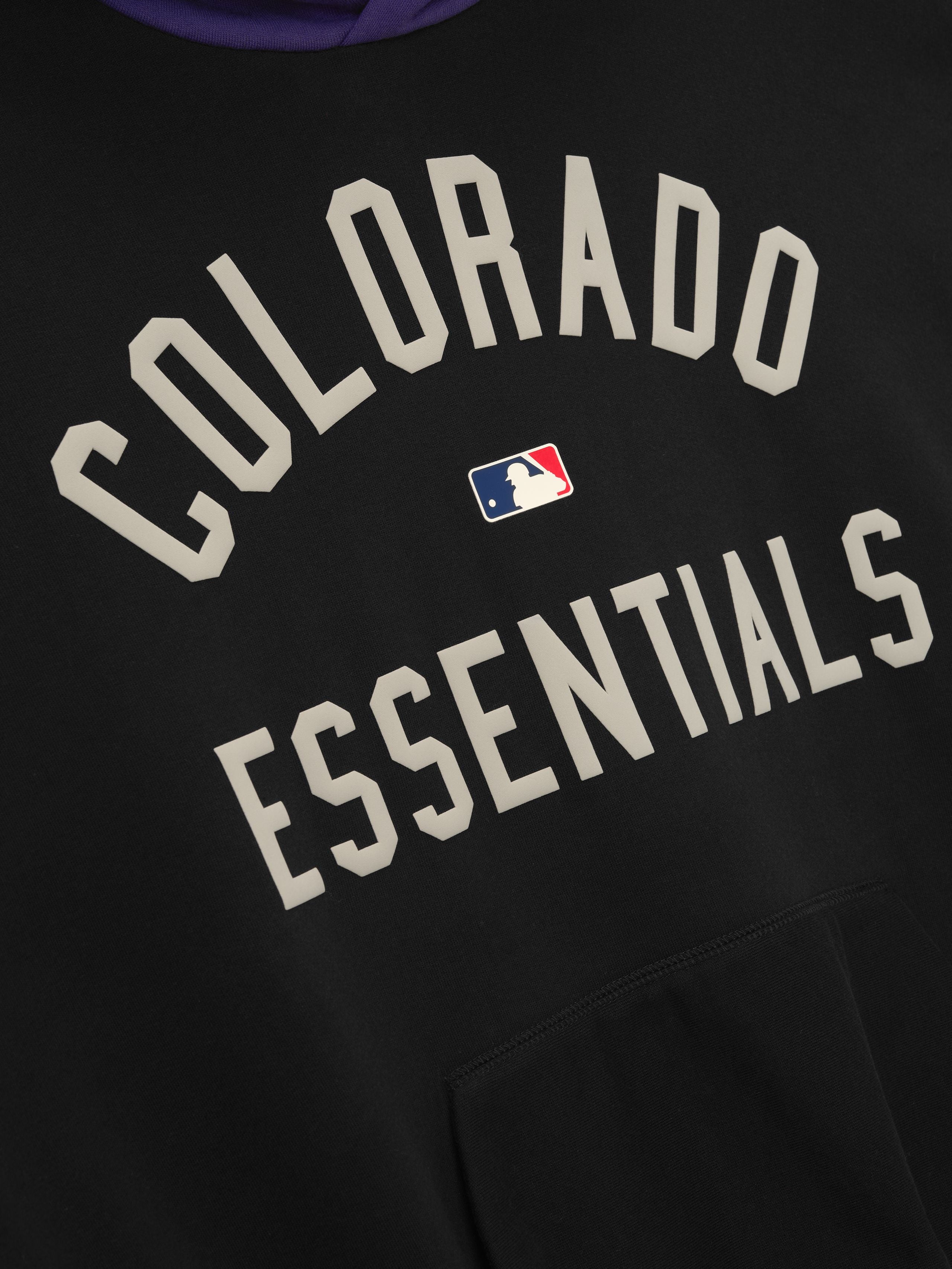 Essentials Rockies Sport Hoodie Vintage Black/Purple Reign