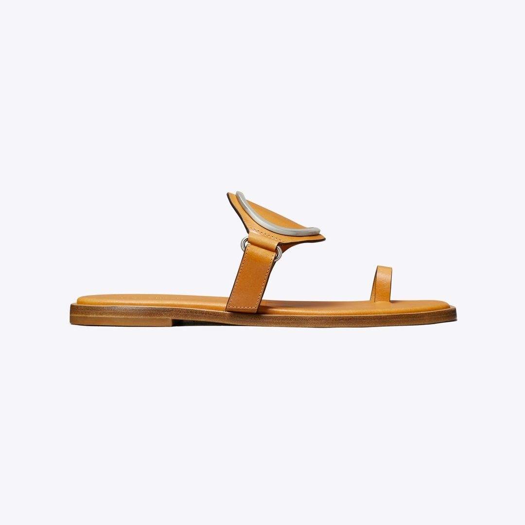 Tory Burch Toe Ring Sandal TOASTED SOUFFLÉ / SILVER