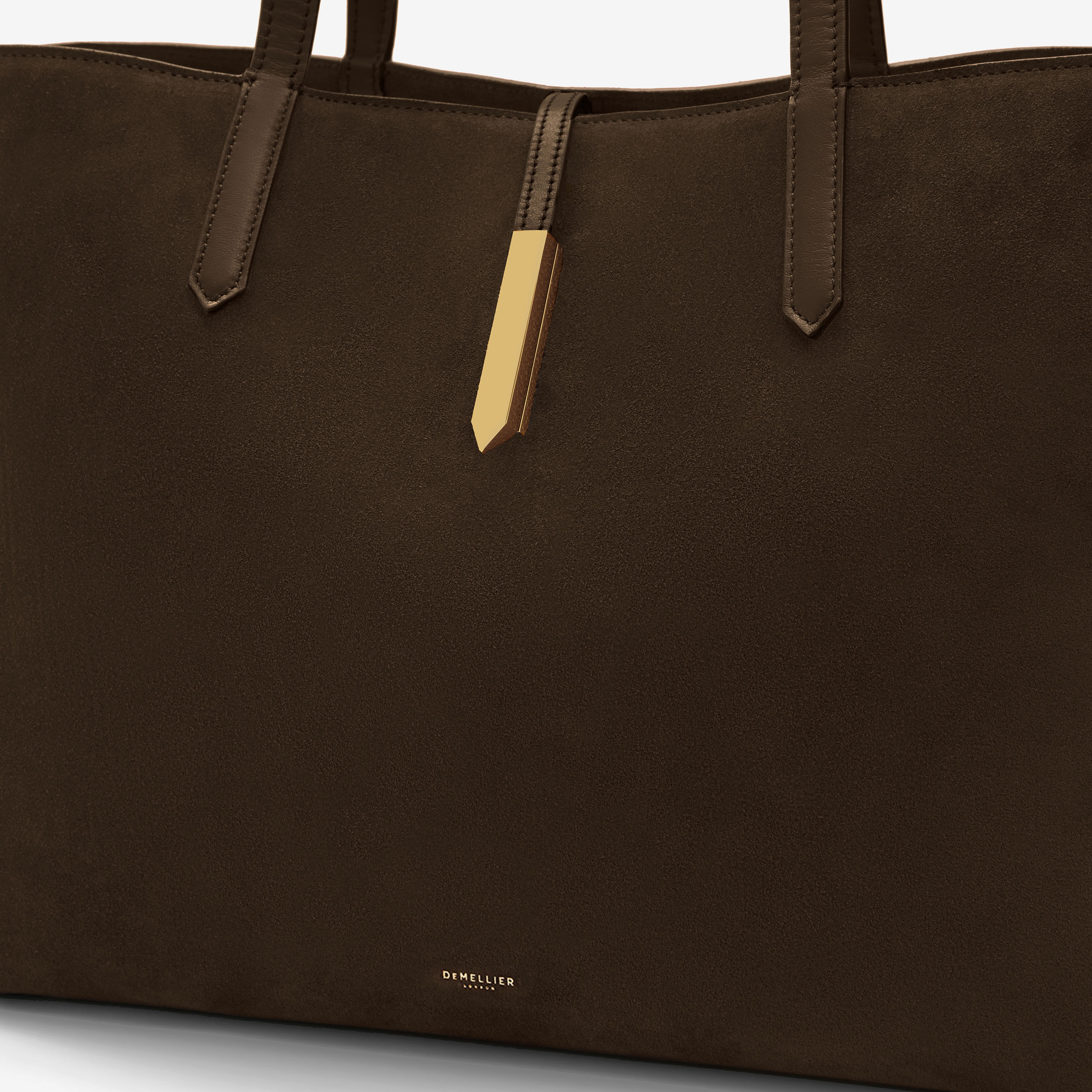 DeMellier The Tokyo Tote mocha suede & mocha smooth