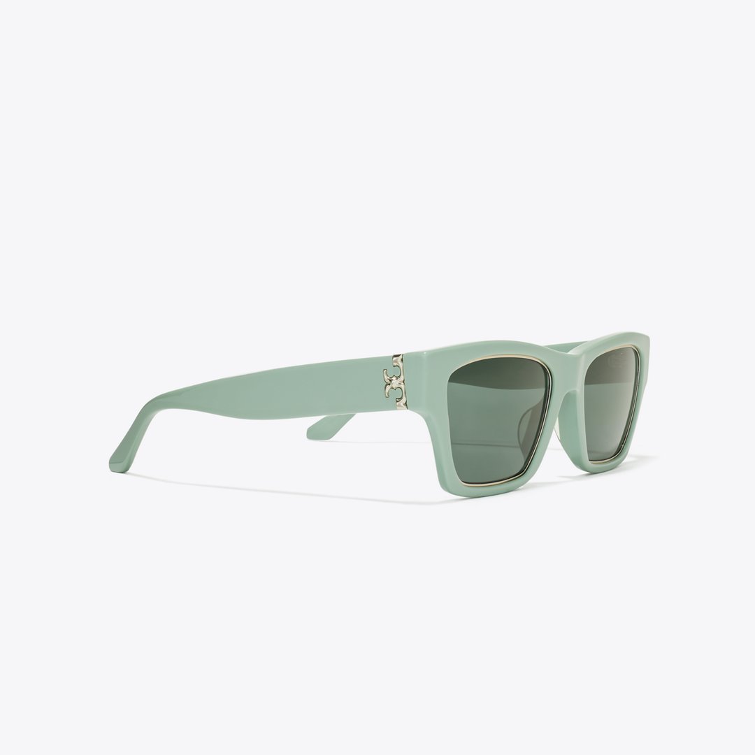 Tory Burch Trace Sunglasses PERFECT MINT/SOLID GREEN