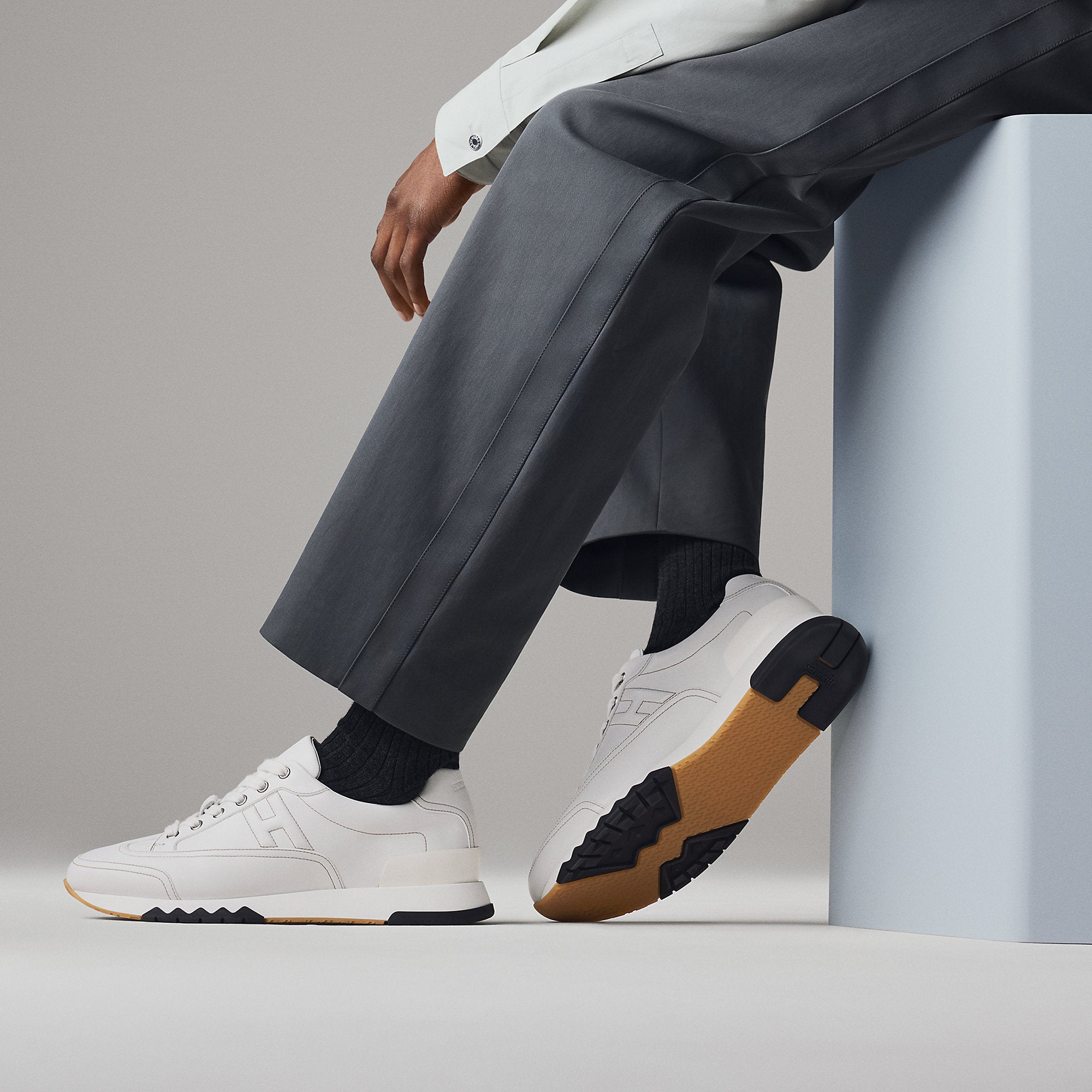 Hermes Trail Sneaker Blanc