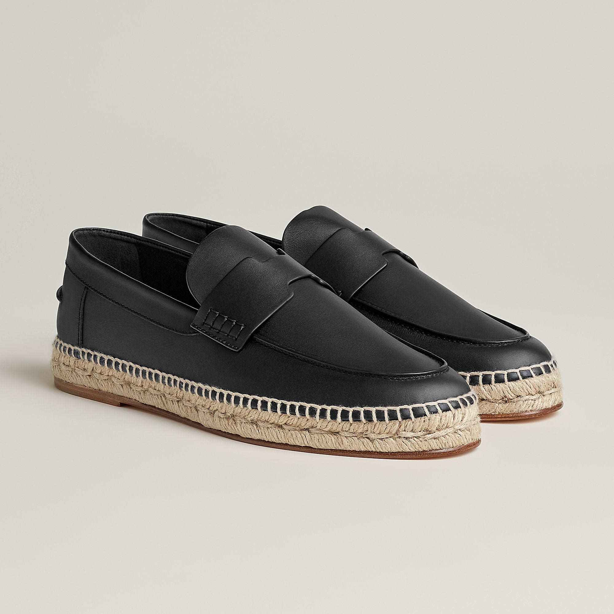 Hermes Trip Espadrille Noir