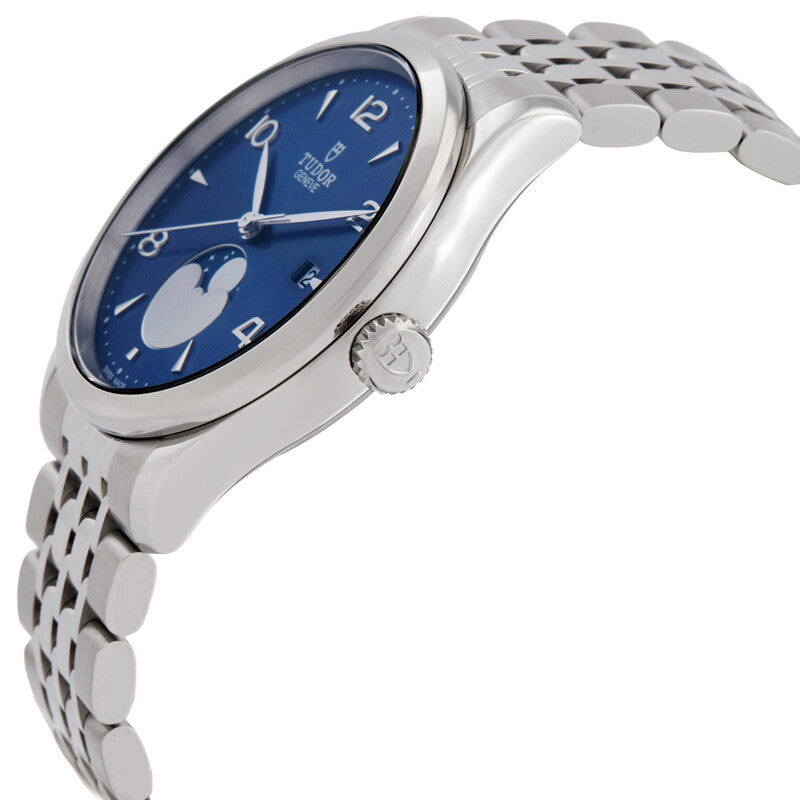 Tudor 1926 Luna Automatic Moon Phase Blue Dial Watch