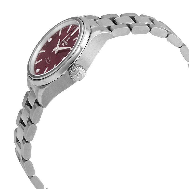 Tudor Automatic Burgundy Diamond Dial Women's Watch
