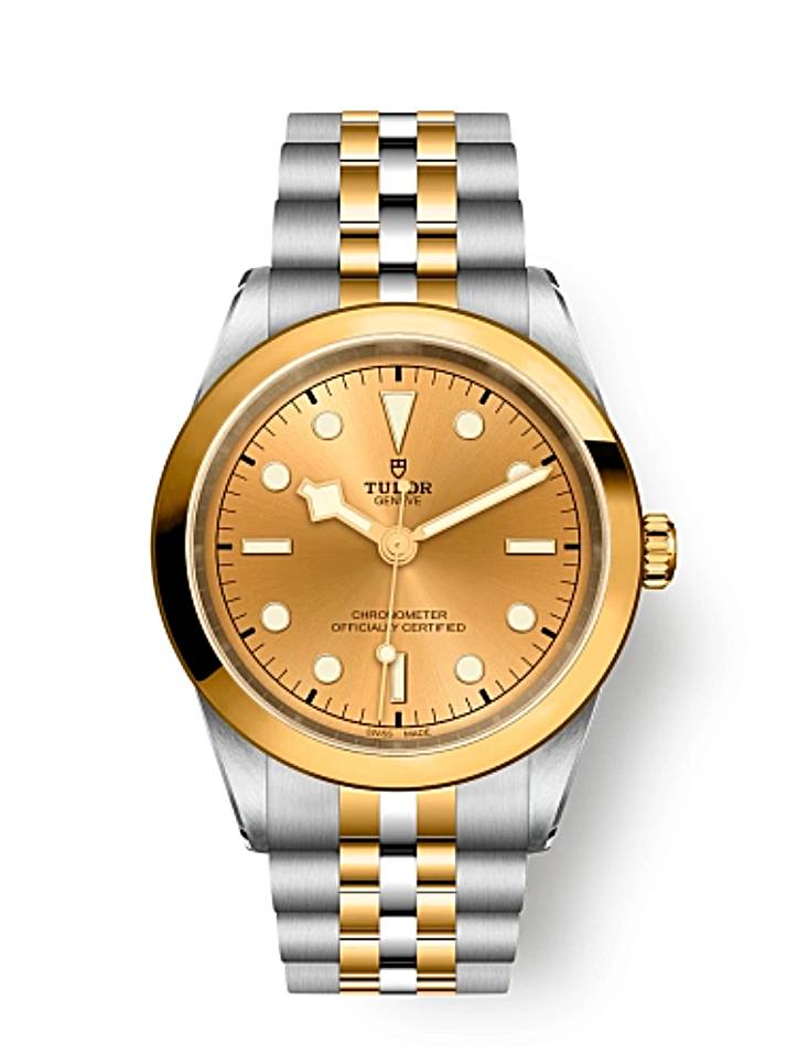 Tudor Black Bay Automatic Diamond Champagne Dial Mens Watch