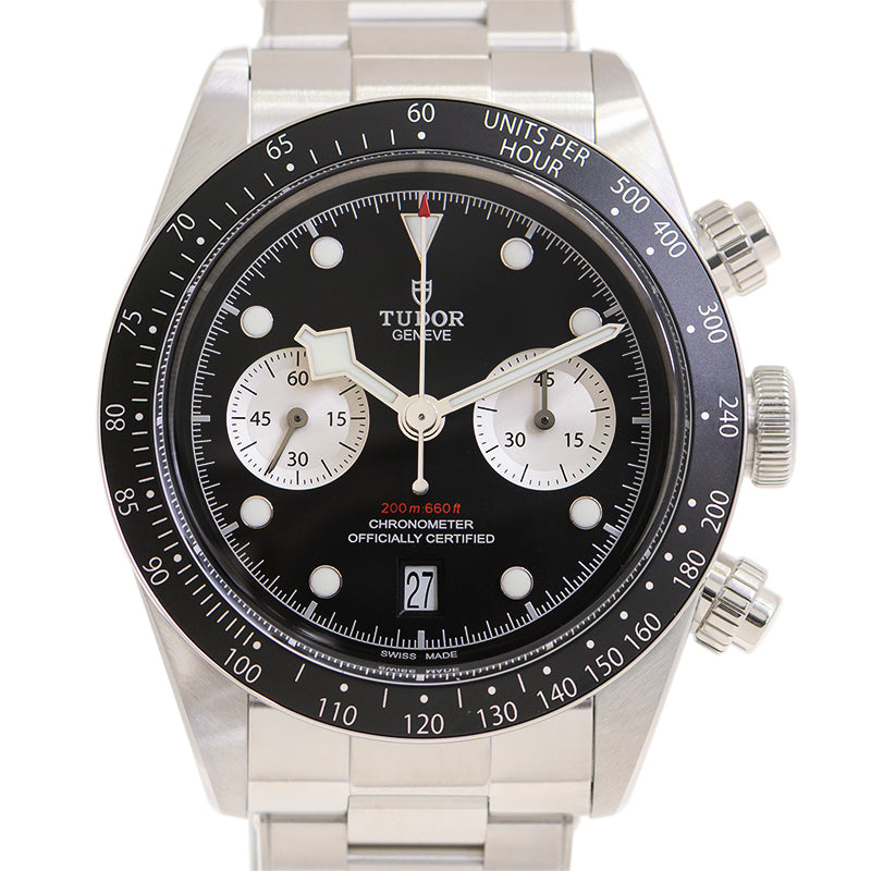 Tudor Black Bay Chrono Automatic Chronometer Black Dial Mens Watch