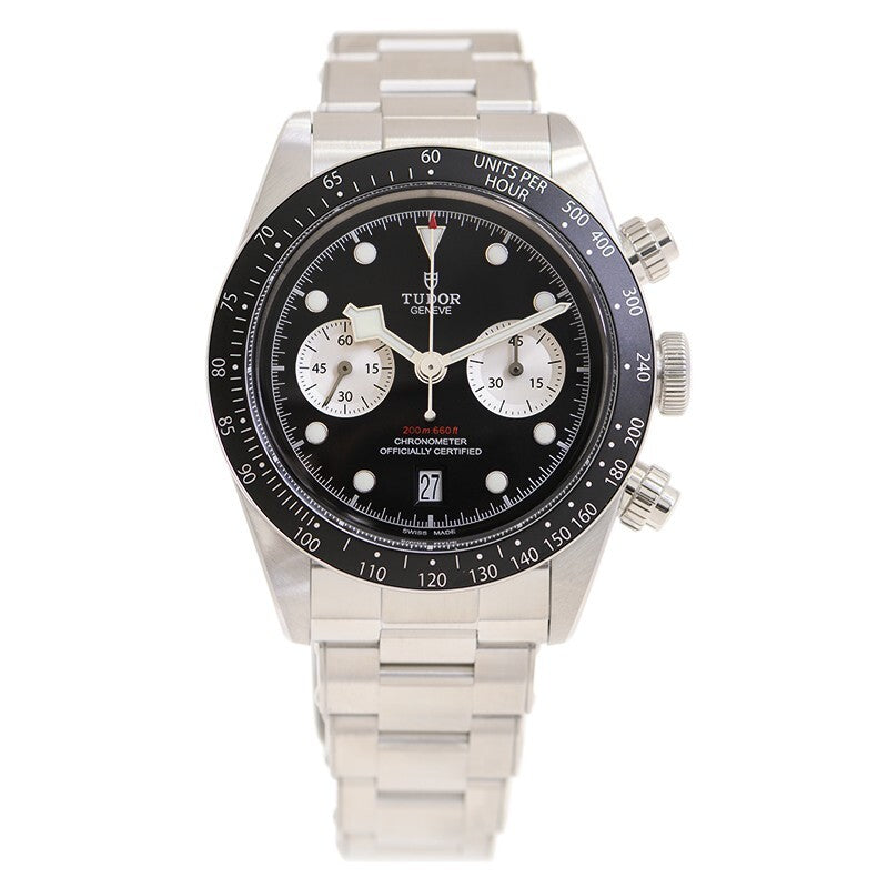 Tudor Black Bay Chrono Automatic Chronometer Black Dial Mens Watch