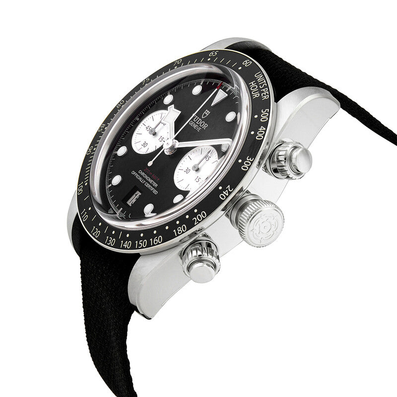 Tudor Black Bay Chrono Chronograph Automatic Chronometer Black Dial Mens Watch