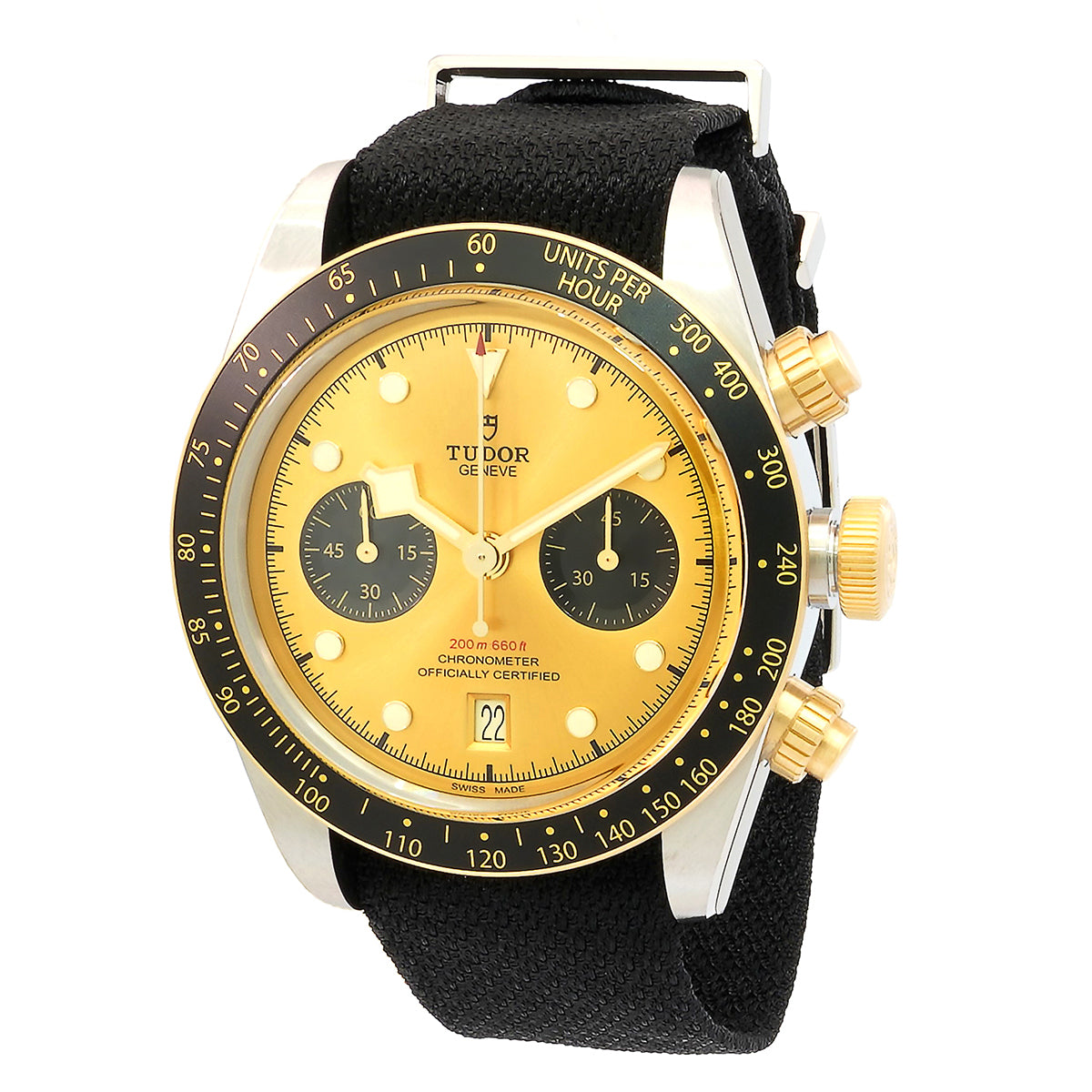 Tudor Black Bay Chronograph Automatic Chronometer Champagne Dial Mens Watch