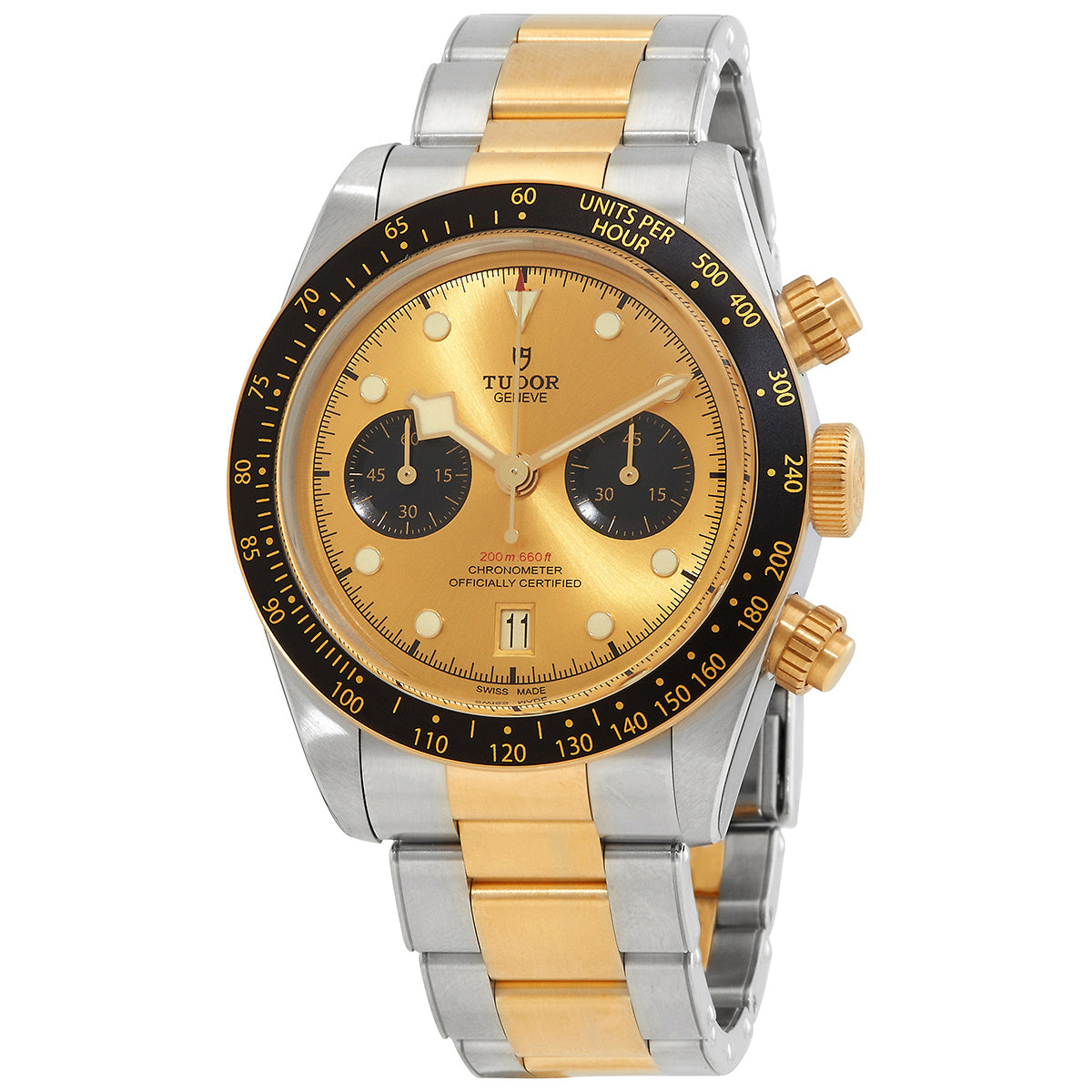 Tudor Black Bay Chronograph Automatic Chronometer Champagne Dial Mens Watch