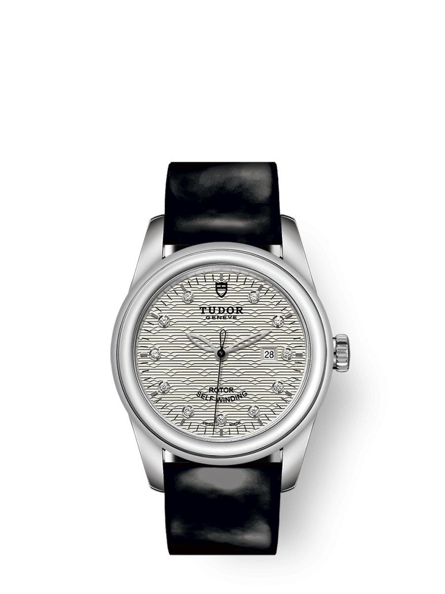 Tudor Glamour Date Automatic Diamond Silver Dial Women's Watch