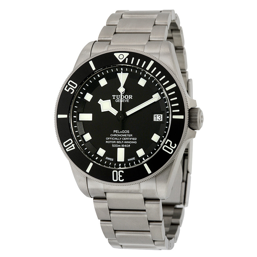 Tudor Pelagos Chronometer Black Dial Titanium Mens Watch