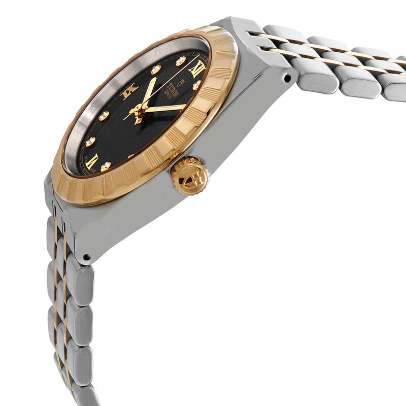 Tudor Royal Automatic Diamond Black Dial 34 Mm Watch