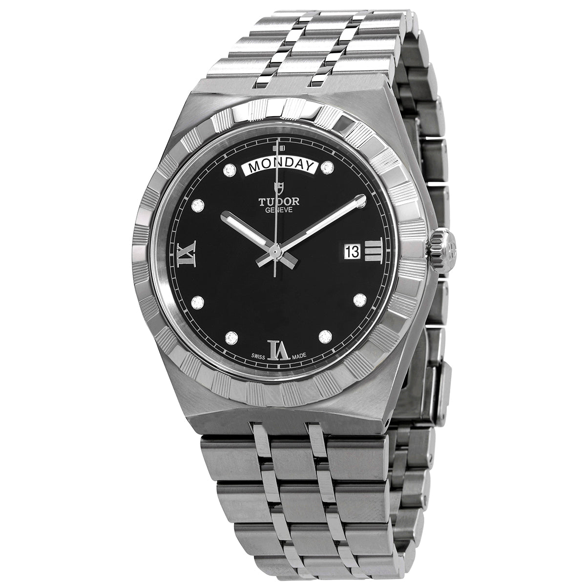 Tudor Royal Automatic Diamond Black Dial 41 Mm Watch
