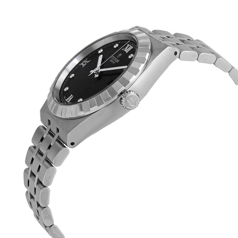 Tudor Royal Automatic Diamond Black Dial Unisex Watch