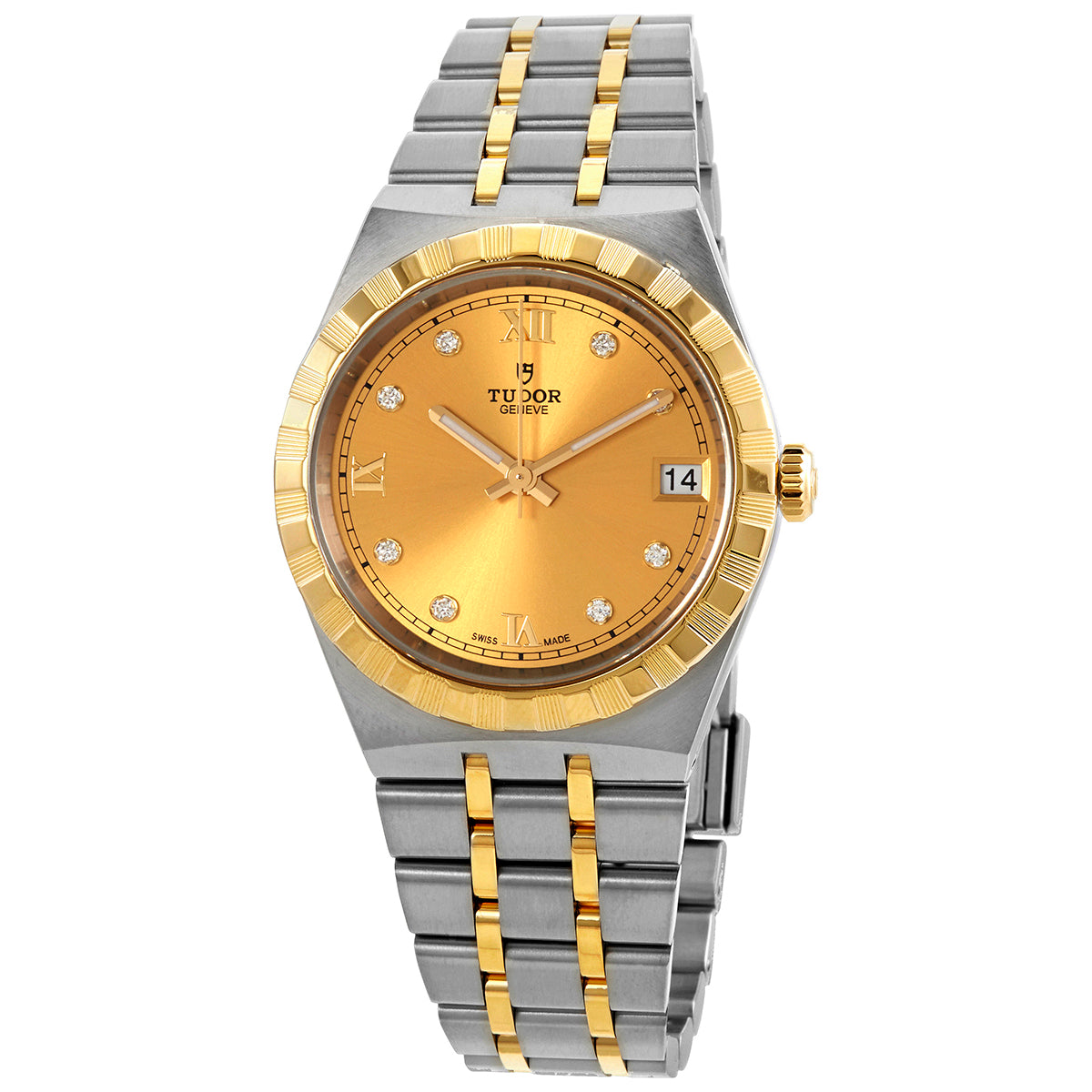 Tudor Royal Automatic Diamond Champagne Dial Watch
