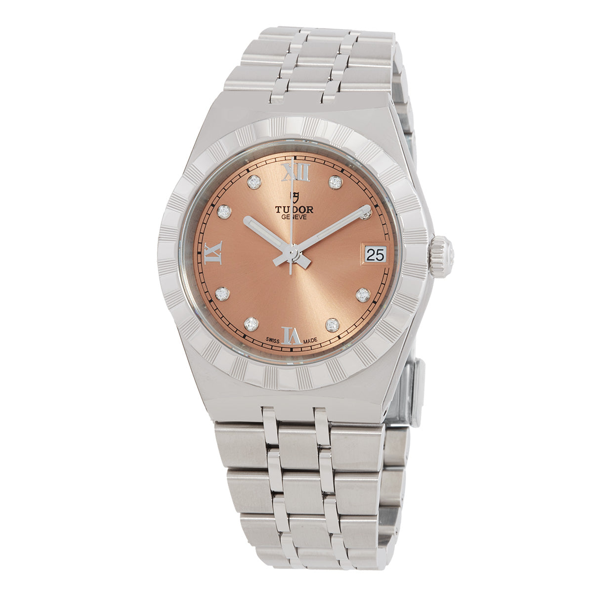 Tudor Royal Automatic Diamond Salmon Dial Women's Watch