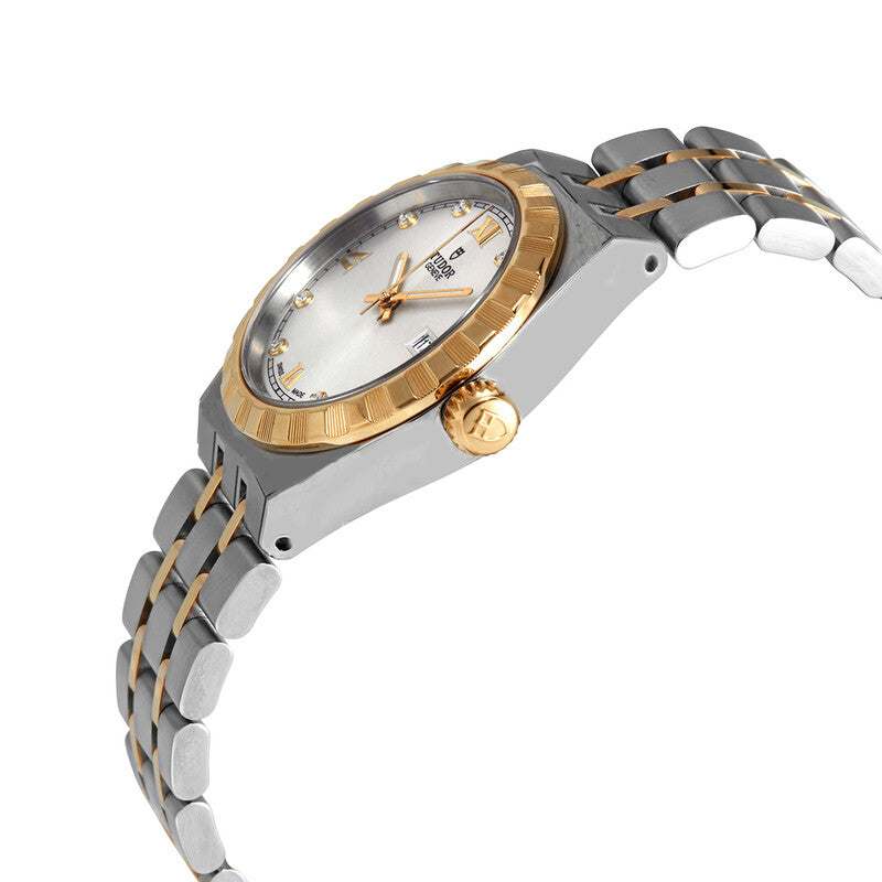 Tudor Royal Automatic Diamond Silver Dial 28 Mm Women's Watch