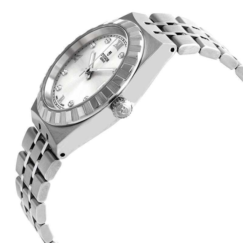 Tudor Royal Automatic Diamond Silver Dial 34 Mm Watch