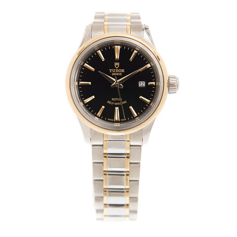 Tudor Style Automatic Black Dial Women's Watch