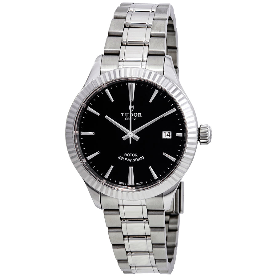 Tudor Style Automatic Black Dial Mens Watch
