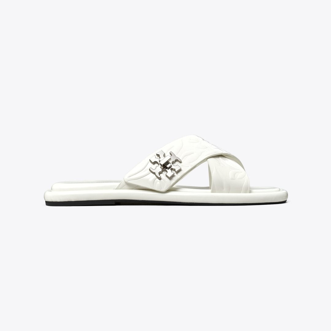 Tory Burch Turnlock Cross-Band Slide CLOUD / CLOUD
