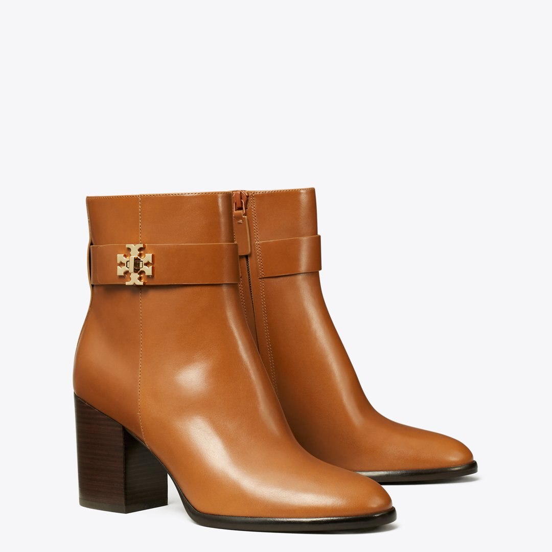 Tory Burch Turnlock Heeled Ankle Boot SIERRA COGNAC