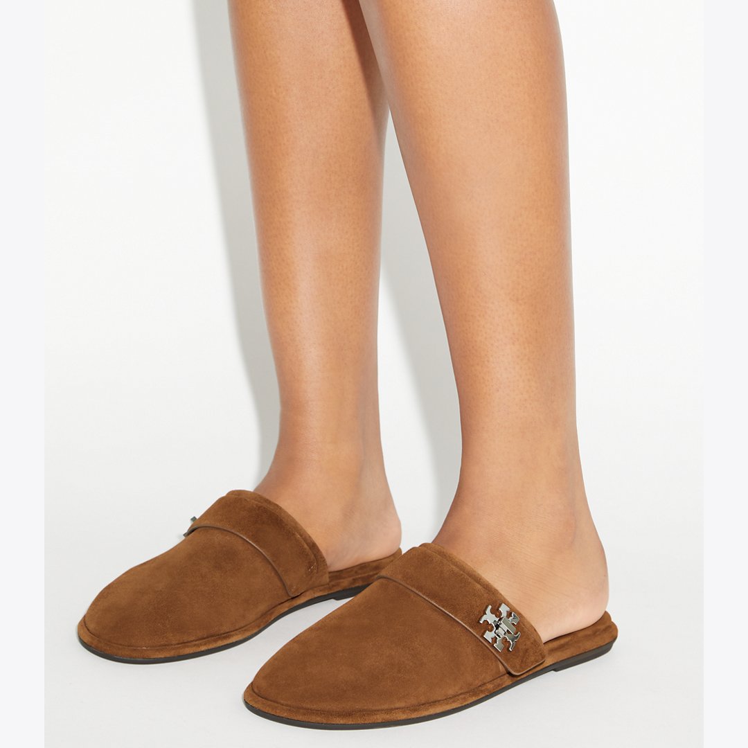 Tory Burch Turnlock Mule COGNAC BROWN