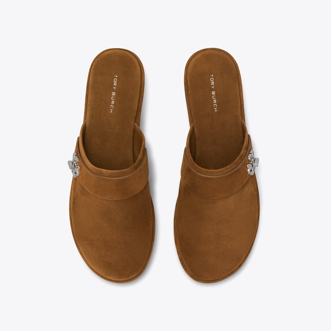 Tory Burch Turnlock Mule COGNAC BROWN